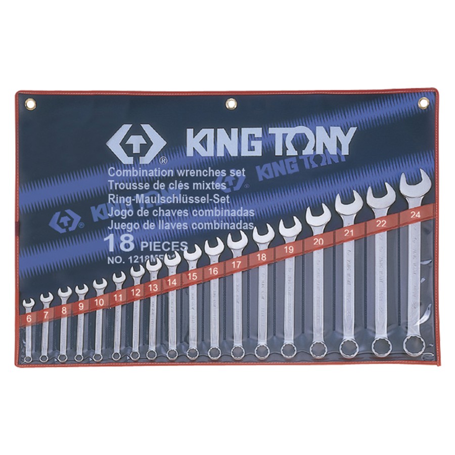 Bộ vòng miệng 18 chi tiết Kingtony 1218MR01 6 - 24mm