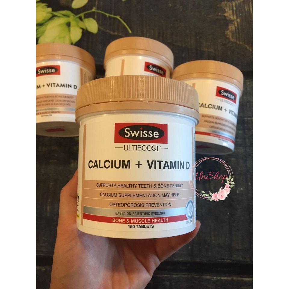 Swisse Canxi Vitamin D Úc 150v