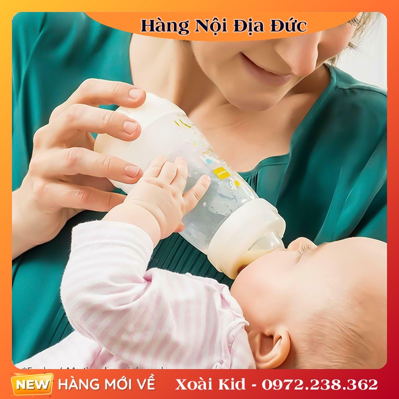 [Hàng nội địa Đức] Bình sữa Mam Đức size 160ml chống đầy hơi, chống sặc cho bé