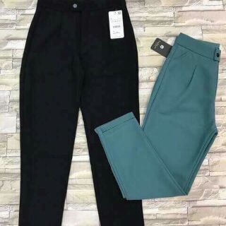 Quần baggy vạt lệch