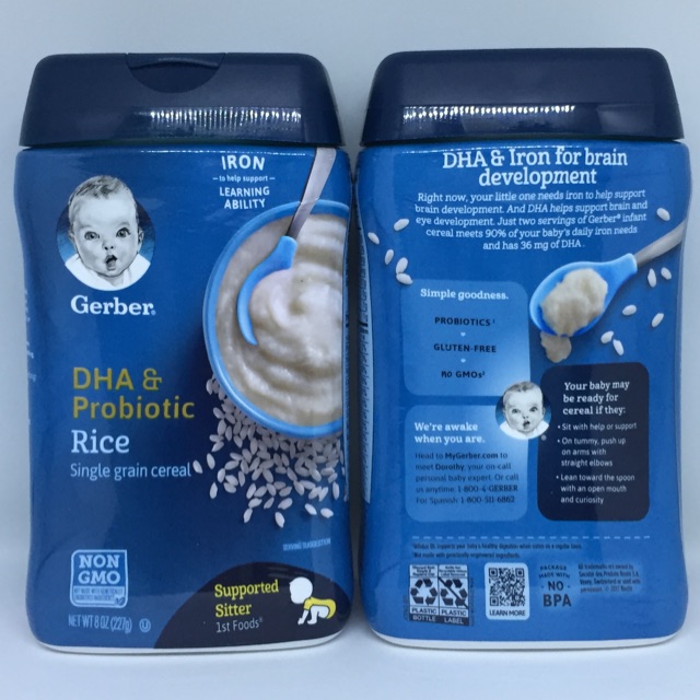 Bột gạo ăn dặm Gerber cho bé từ 4 tháng tuổi