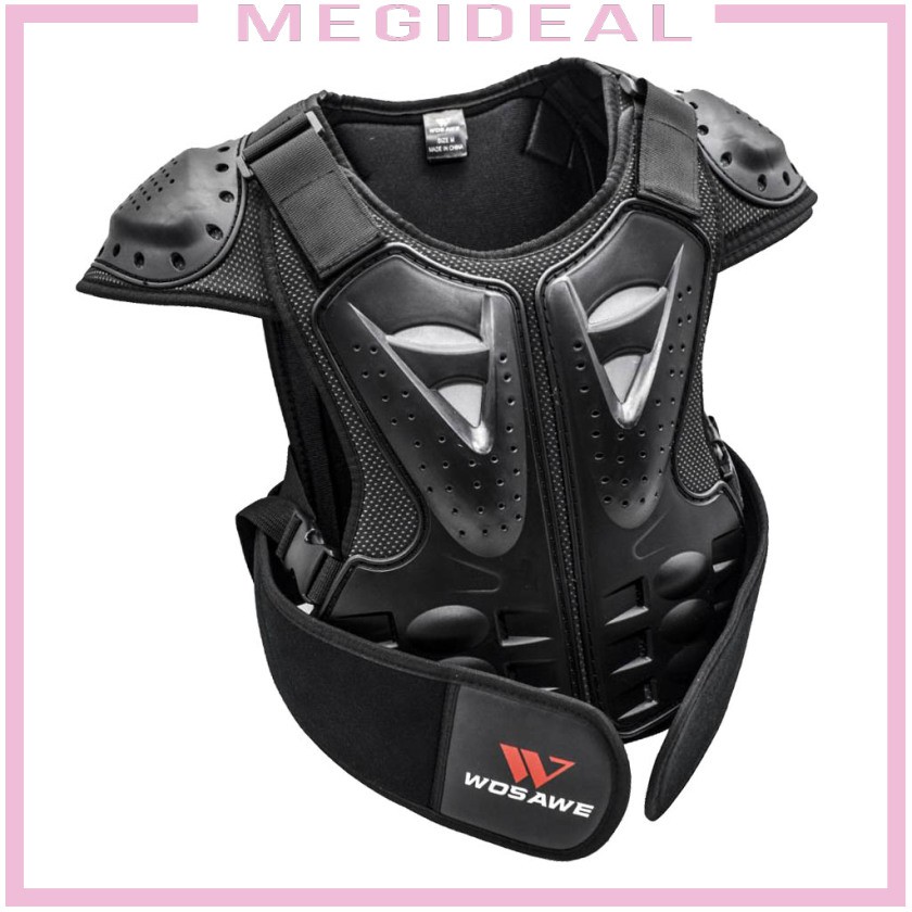 Kids Dirt Bike Back Chest Protector Gear Skiing Armor Vest Support Jacket S