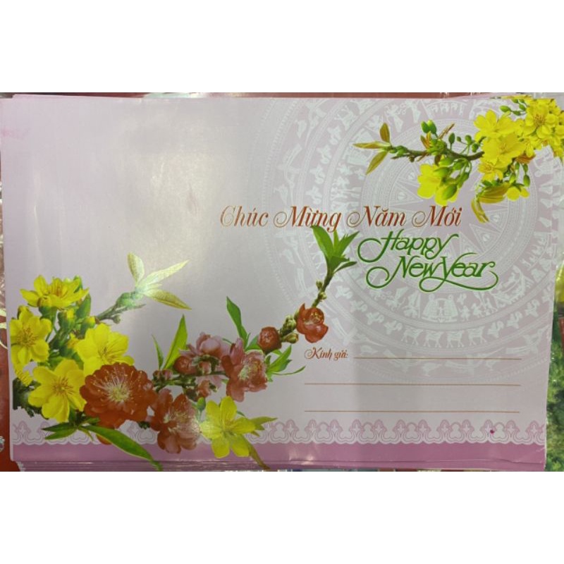 COMPO 100 CÁI phong bì Chúc Mừng Năm Mới 2024