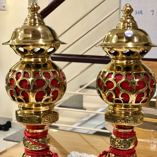 CẶP ĐÈN ĐIỆN ĐỒNG CAO 38cm