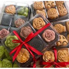 100 Hộp nhựa đựng bánh  mochi, bánh hình thú FFG-332