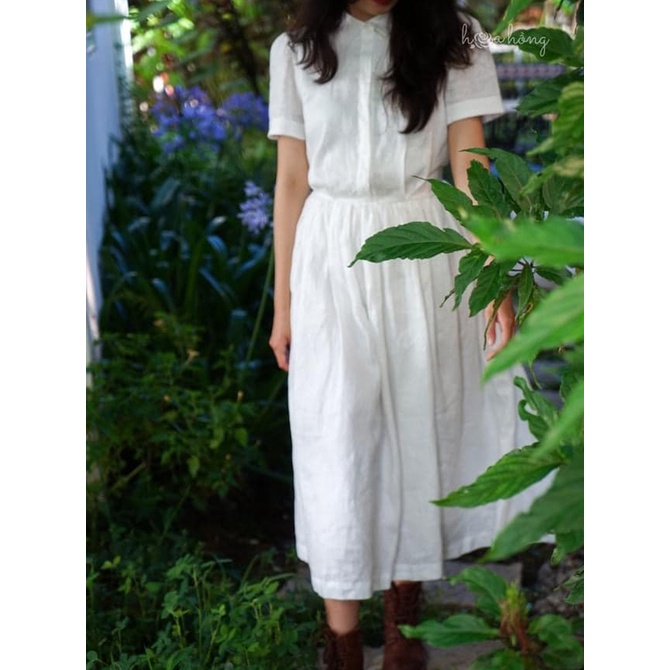 Rập Giấy 30106 - Đầm cổ sen Cadao