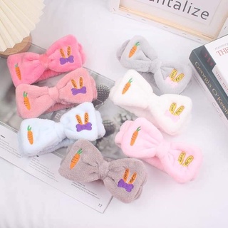 Băng đô rửa mặt nơ thêu xinh xắn