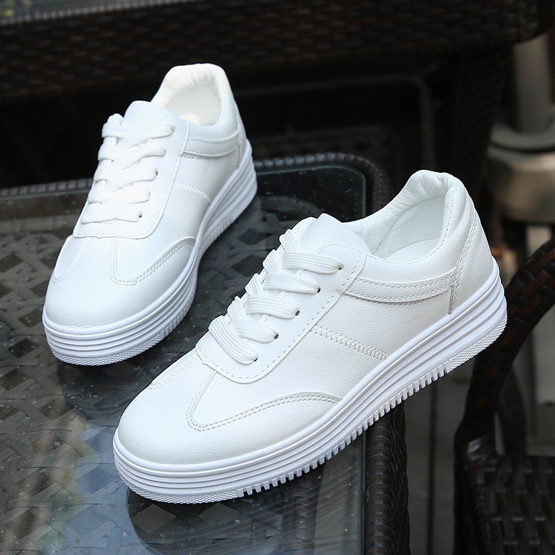 ( Có clip ) Giày Sneaker nữ trắng