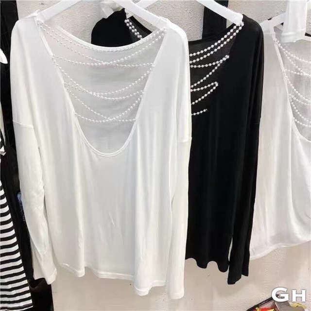 Áo đan dây hạt sau lưng hàng bao đẹp