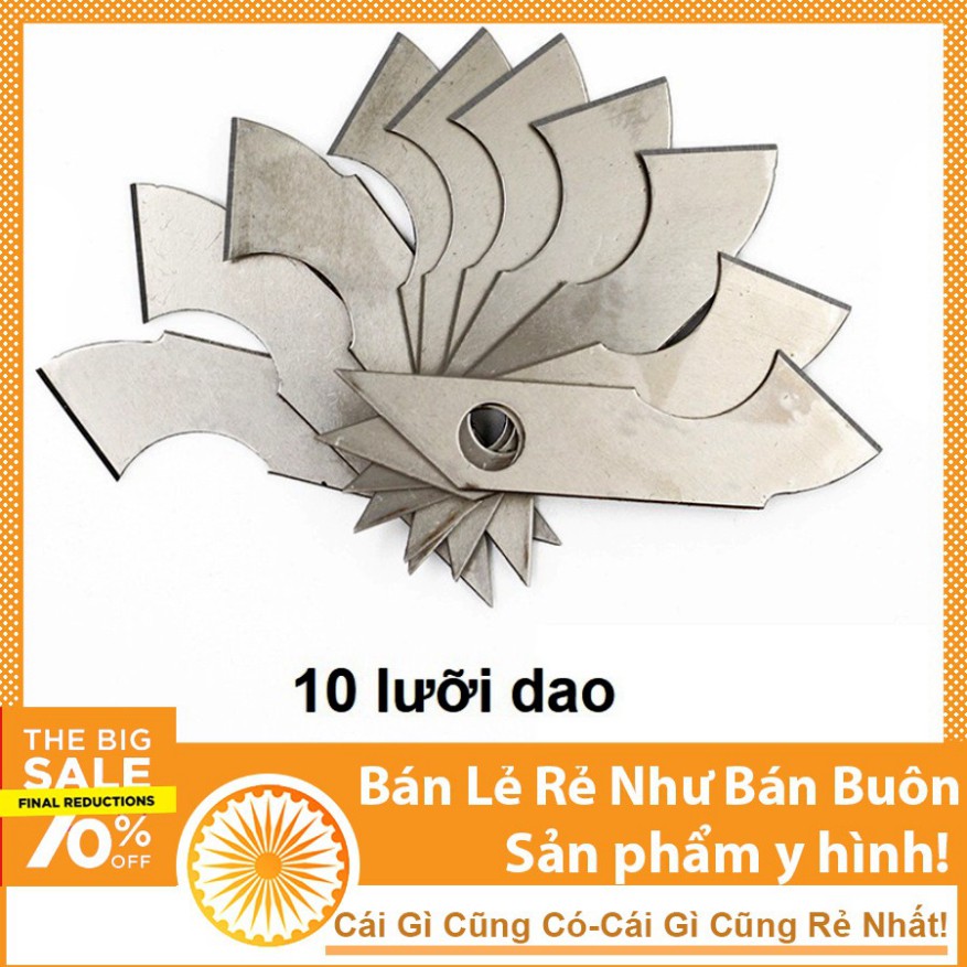 [Flash Sale] Hộp Lưỡi Dao Cắt Mica 10 Chiếc