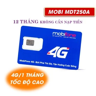 [ XẢ KHO ] Sim 4G Mobifone trọn gói 1 năm không nạp tiền MDT120A