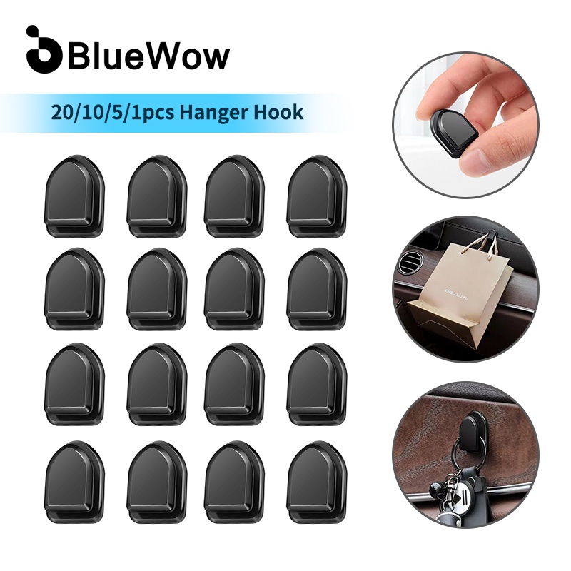 Bộ 20 chiếc móc treo đồ BLUEWOW S0203 treo túi chìa khóa/ cáp tai nghe cho văn phòng/ xe hơi