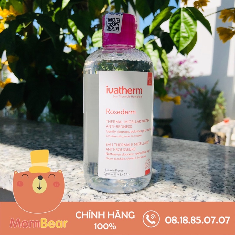 [Hàng Công Ty] Nước Tẩy Trang Ivatherm Cho Da Nhạy Cảm - Rosederm Anti Redness Micellar Lotion 250ml