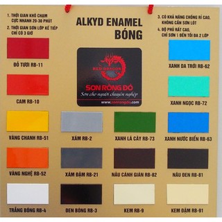 SƠN DẦU ALKYD ENAMEL BÓNG RED DRAGON