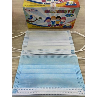 Khẩu trang 3 lớp trẻ em | Khẩu trang trẻ em 50 cái/hộp