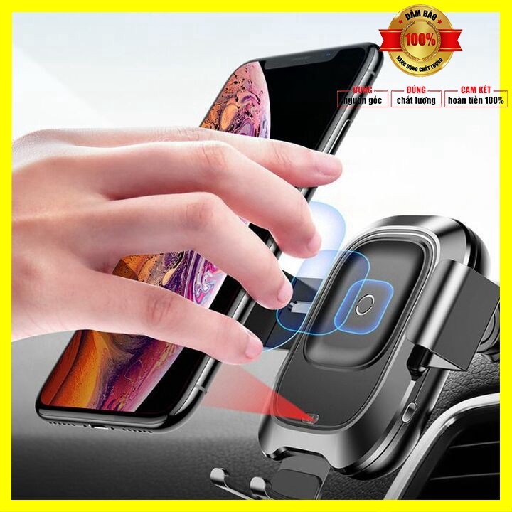 Giá đỡ điện thoại kiêm sạc không dây nhãn hiệu Baseus cao cấp WXZN-B01 - Bảo hành 6 tháng