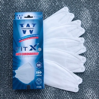 [HỘP] KHẨU TRANG WAKAMONO 4D FIT X (4 LỚP, HỘP 5 CÁI)