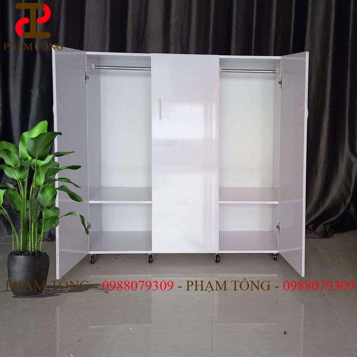 Tủ quần áo trẻ em nhựa đài loan màu trăng ( HÀNG CAO CẤP ) Miễn phí giao hàng