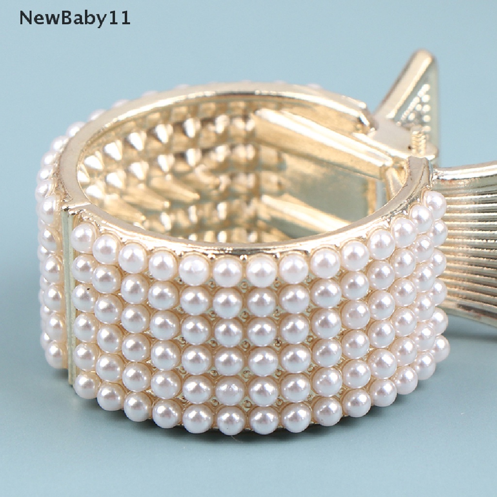 Kẹp Tóc Càng Cua Cố Định Đính Đá &amp; Ngọc Trai