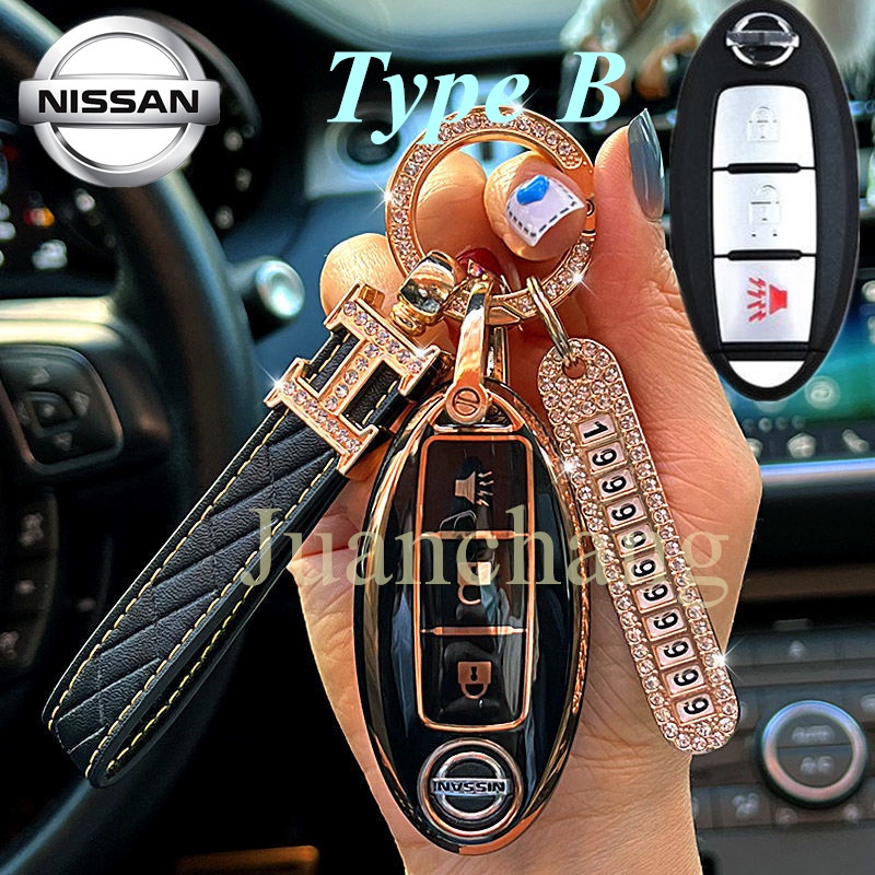 Ốp Chìa Khóa Xe Hơi Chất Lượng Cao Cho Nissan Qashqai Juke F15 J10 J11 X-Trail T32 T31 Nissan X70 Nissan Terra Navara Almera Patrol royalKicks Tiida Pathfinder Note