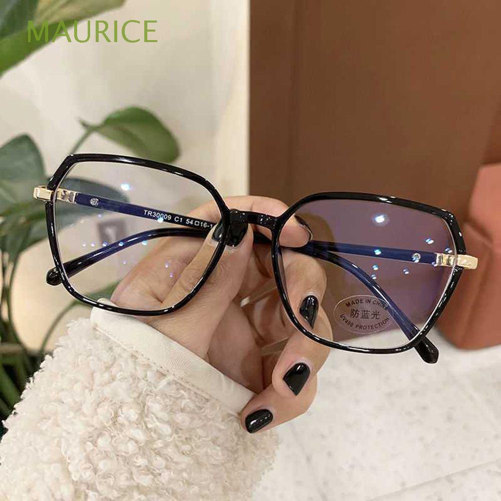 Kính đọc sách chống ánh sáng xanh gọng hình đa giác sành điệu