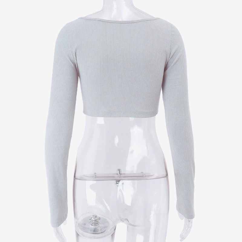 Áo Cardigan Dệt Kim Tay Dài Dáng Ôm Màu Trơn Thời Trang   Quyến Rũ Cho Nữ