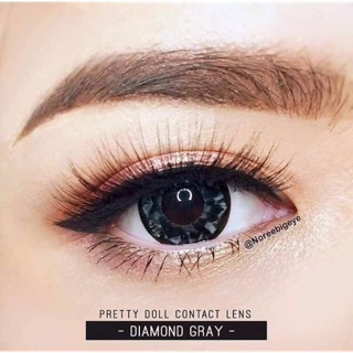 Lens kim cương gray brown black siêu lung linh / kính áp tròng