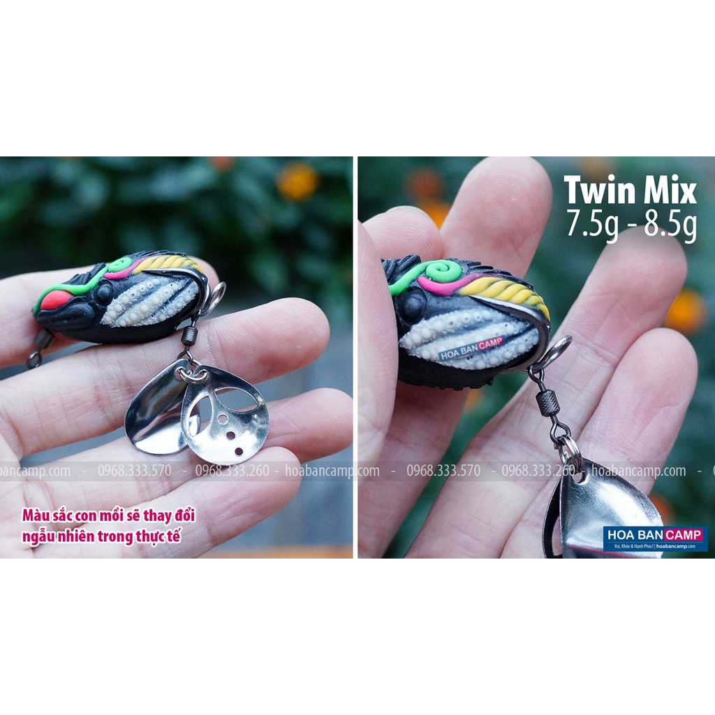 Mồi Nhái Hơi Armando Twin Mix | 7.5g – 8.5g