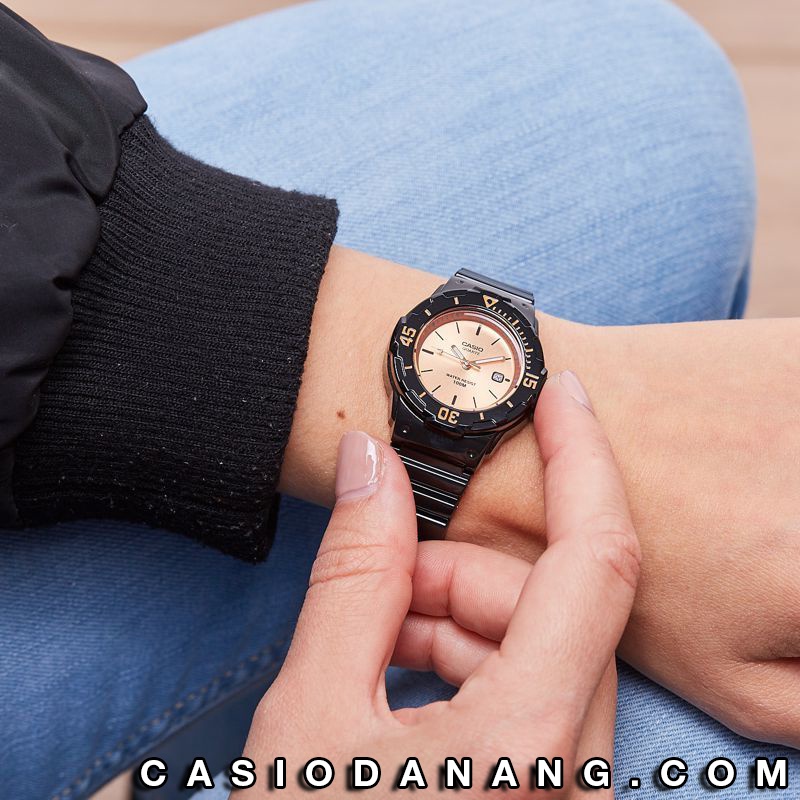 Đồng hồ nữ dây nhựa Casio chính hãng Anh Khuê LRW-200H-9E2VDF