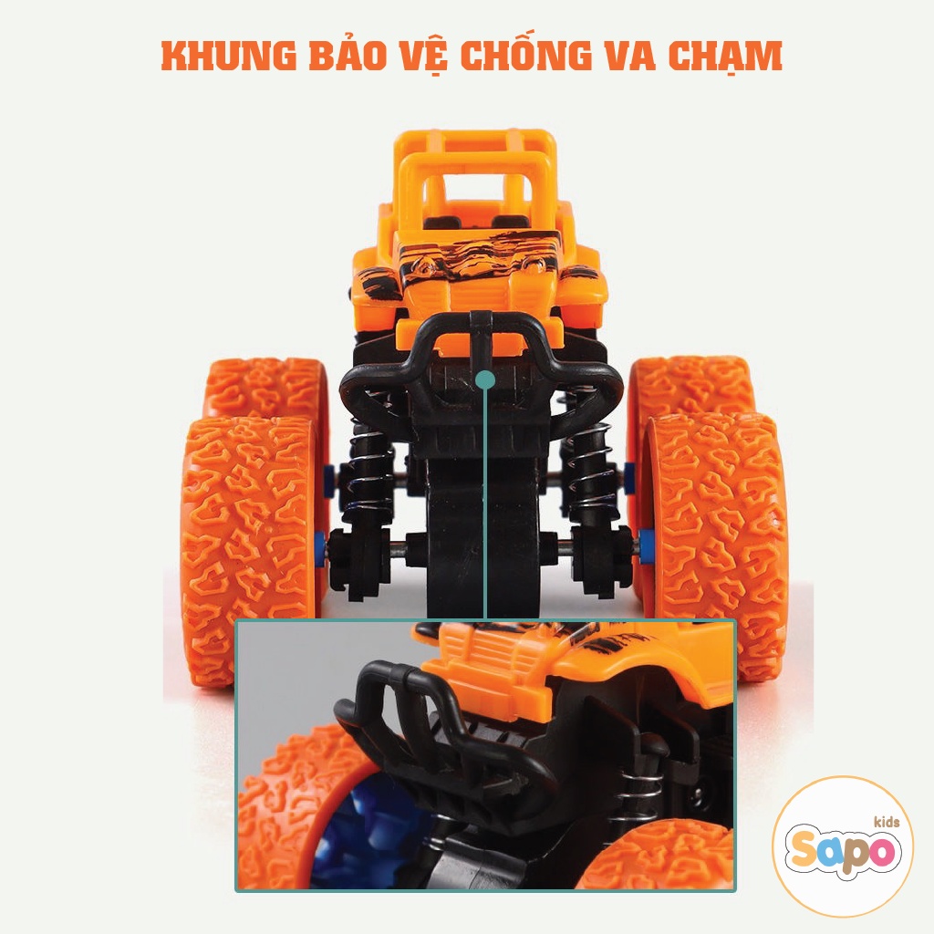 Ô tô đồ chơi địa hình,xe ô tô chạy đà quán tính nhiều màu sắc SAPOKIDS
