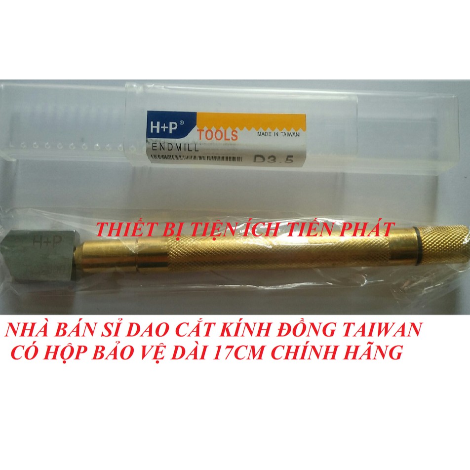 Dao Cắt Kính Đồng TAIWAN Có Hộp Bảo Vệ Cắt Kính Dày Từ 3mm - 15mm (Chính Hãnh)