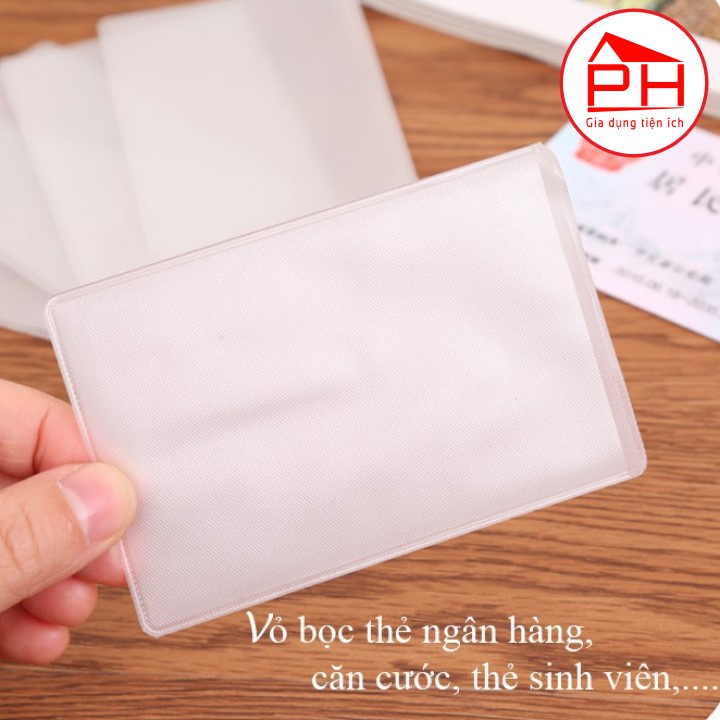 Set 10 Túi đựng thẻ căn cước công dân bao đựng thẻ ngân hàng ATM bằng lái xe chống chày xước bảo vệ thẻ - GD Phước Hòa