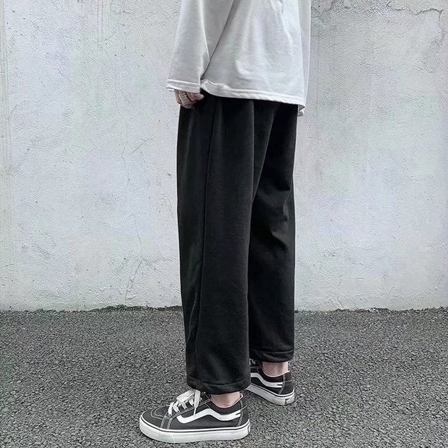 Quần Dài Ống Rộng Thời Trang Hàn Quốc Cá Tính quần jogger nữ thời trang quần jogger nỉ unisex from rộng quần jogger nam