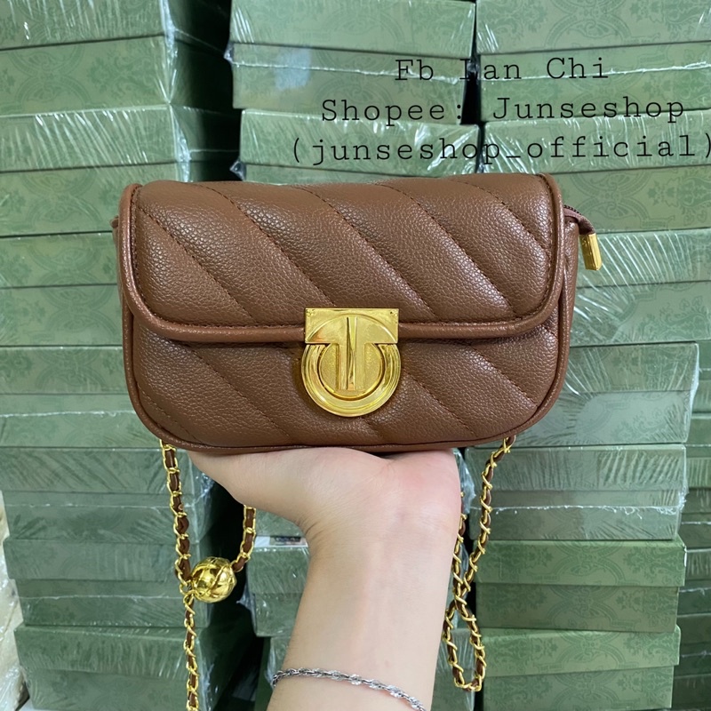 Túi đeo chéo nữ Q/chau size 19cm siêu xinh