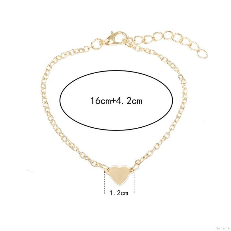 Vòng đeo tay kiểu Bohemian mặt tim đầy cá tính