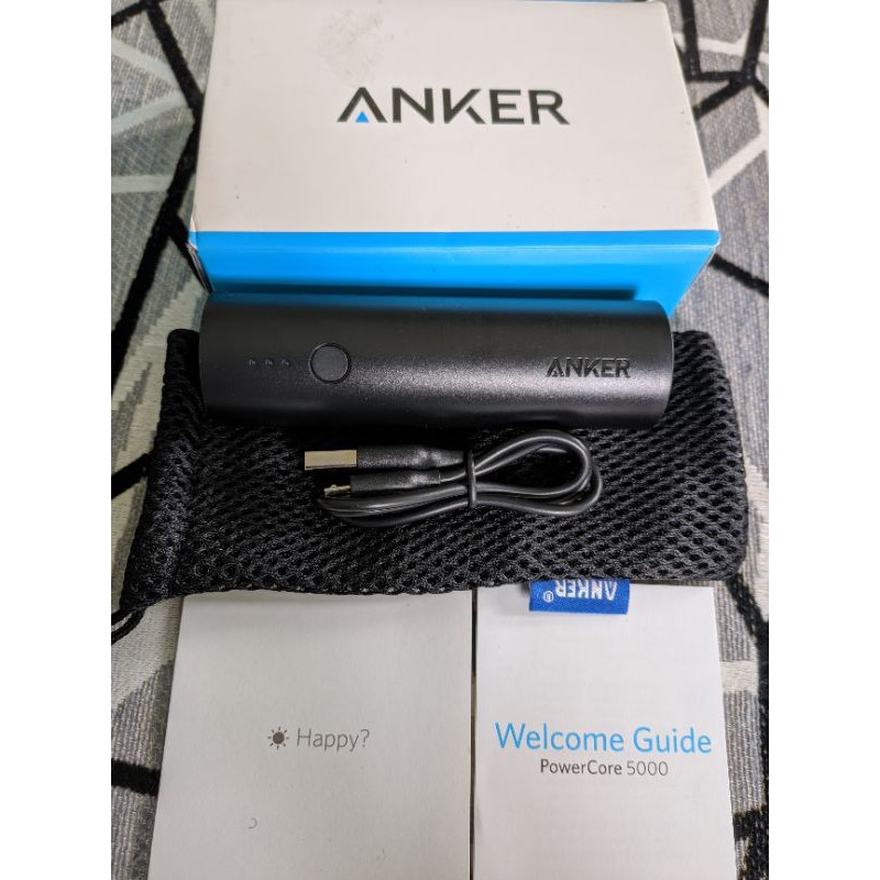 Pin Sạc Dự Phòng Anker PowerCore 5000 mAh - A1109 - Hàng Chính Hãng nhập USA, nhỏ gọn, rất thích hợp cho phái nữ