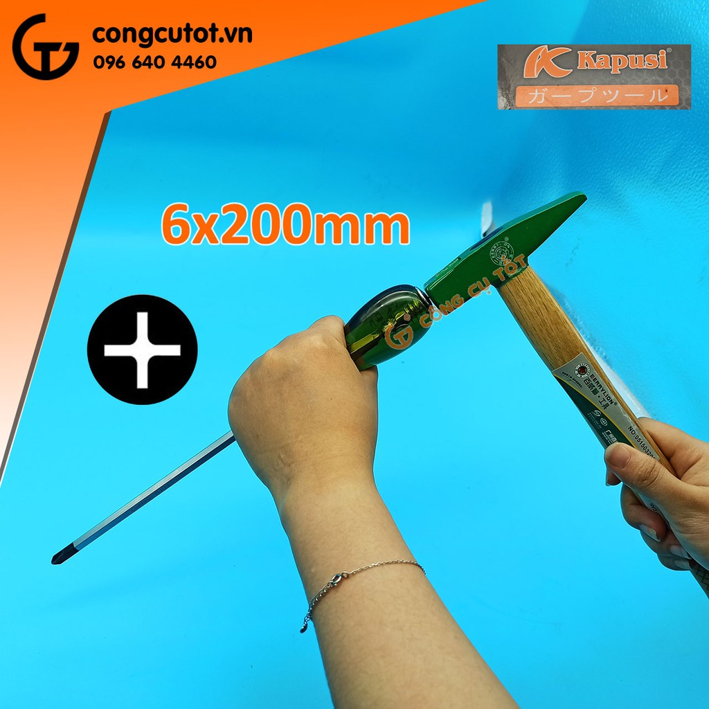 Tô vít đóng 4 cạnh Kapusi Φ6