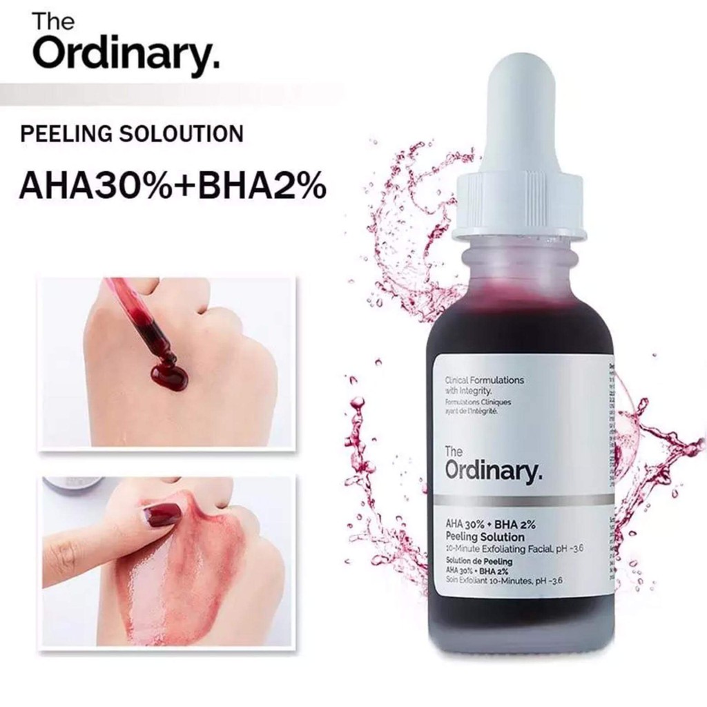 The Ordinary AHA 30%+BHA 2% Peeling Solution 30ml Serum Thanh Lọc Da - The Ordinary