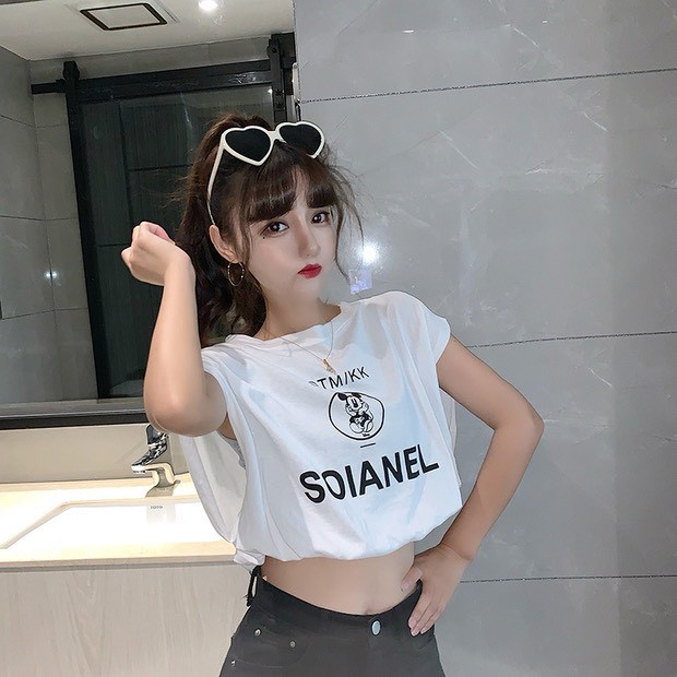 Áo tanktop mickey KA Closet set 2 áo liền mặc trẻ trung không bị lộ VIDEO ẢNH THẬT