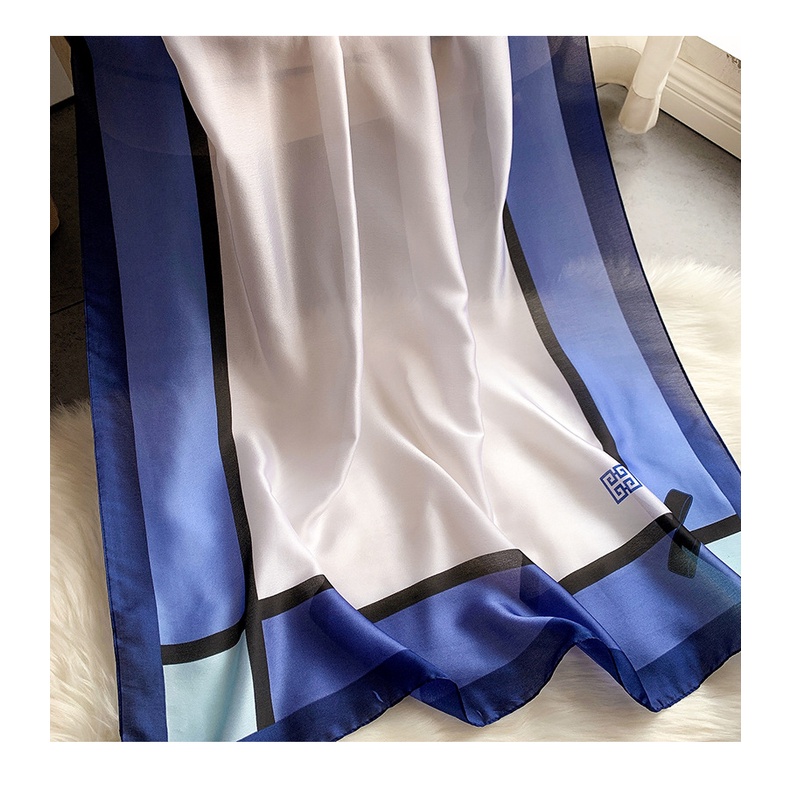 KL057 Khăn choàng cổ lụa dáng dài