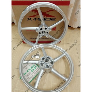 BÁNH MÂM EXCITER 150 XMODE KIỂU 5 CÂY MÀU BẠC TẶNG KÈM 2 CỤC CANH SIZE 1.6 1.6 GẮN VỪA NHƯ ZIN KHÔNG CHẾ MỚI Y HÌNH