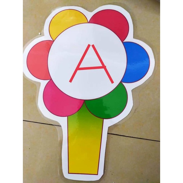 Thẻ hoa ghi đáp án ép plastic