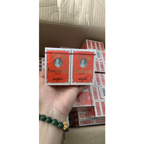 12 chai dầu nước đỏ chữ vàng thái lan