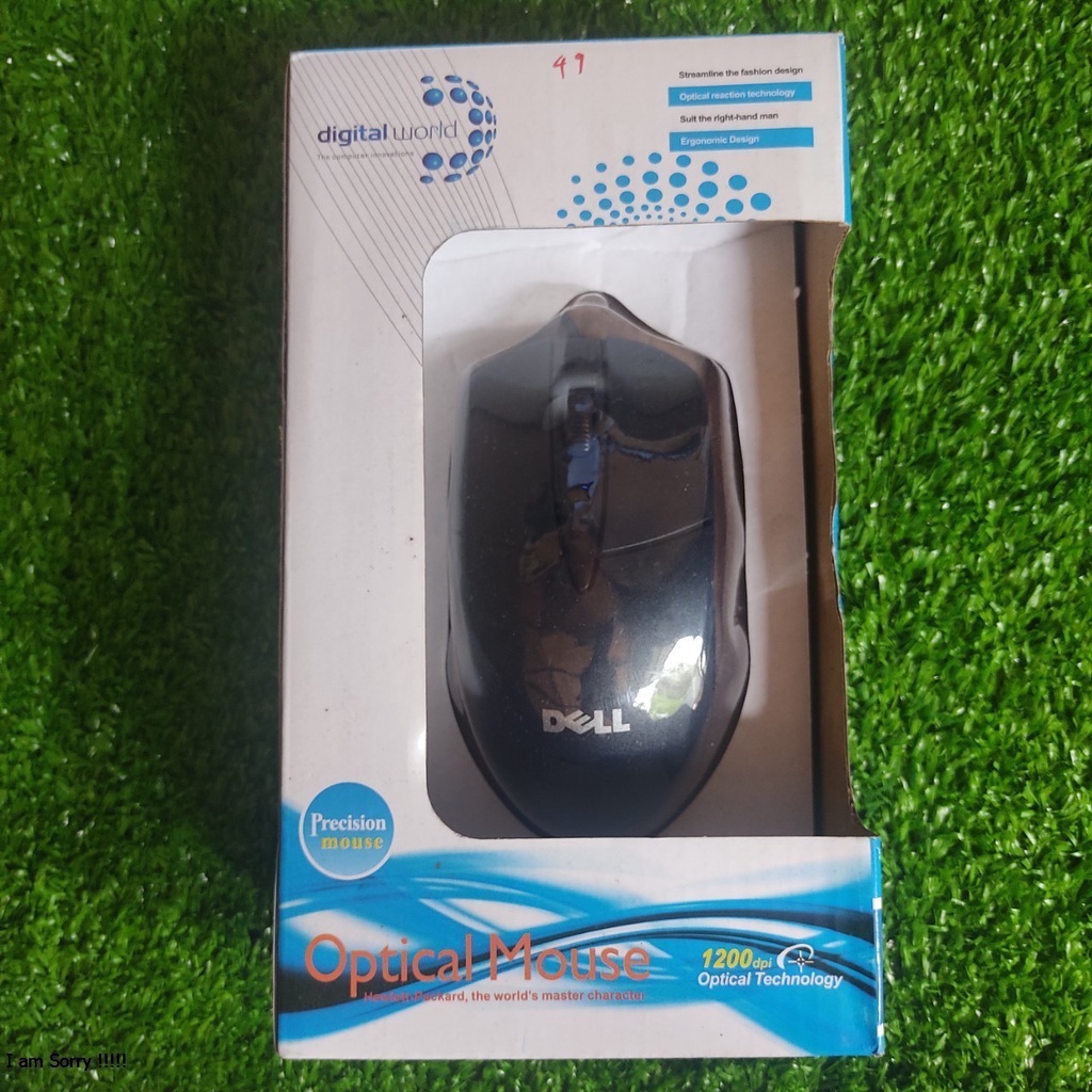 Combo 2 sản phẩm chuột có dây Dell 1200dpi + Lót chuột Razer
