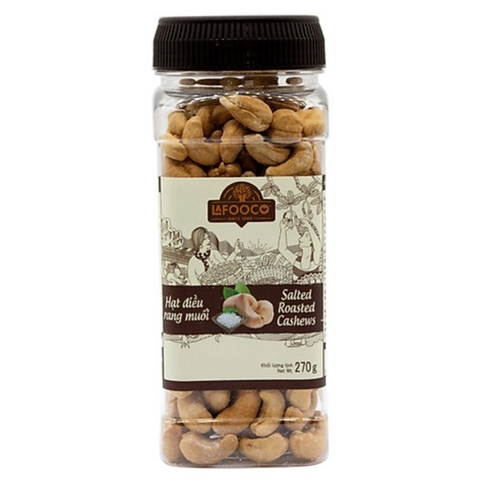 Hạt Điều Rang Muối Lafooco hộp 270gr