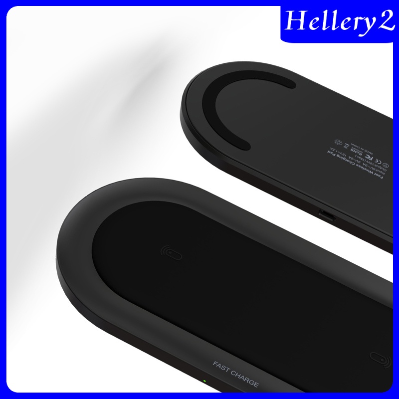 [HELLERY2] Wireless Fast Charger 20W Qi Dual Charging Pad Charger for Samsung Universal