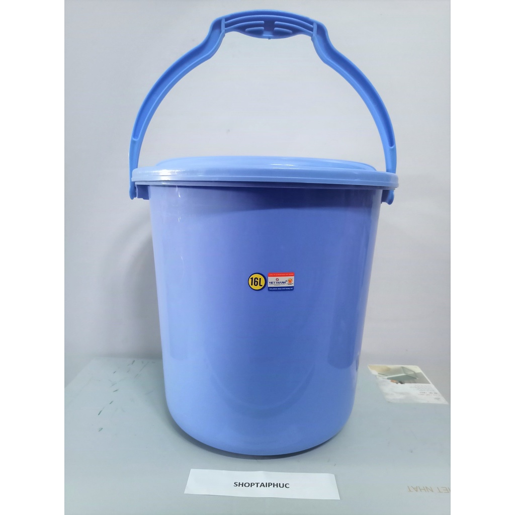 Xô nhựa tròn có nắp - VIỆT THÀNH  - 16L,18L