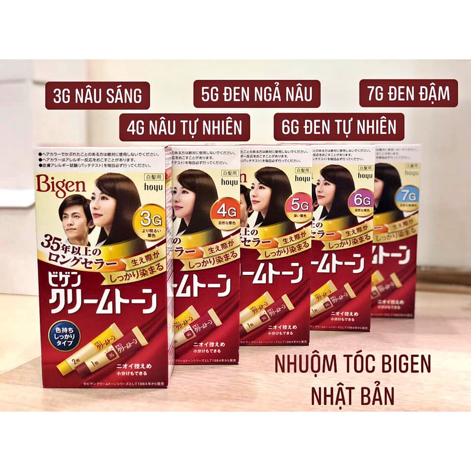 Thuốc nhuộm tóc Bigen Nhật Bản bền màu, dễ sử dụng