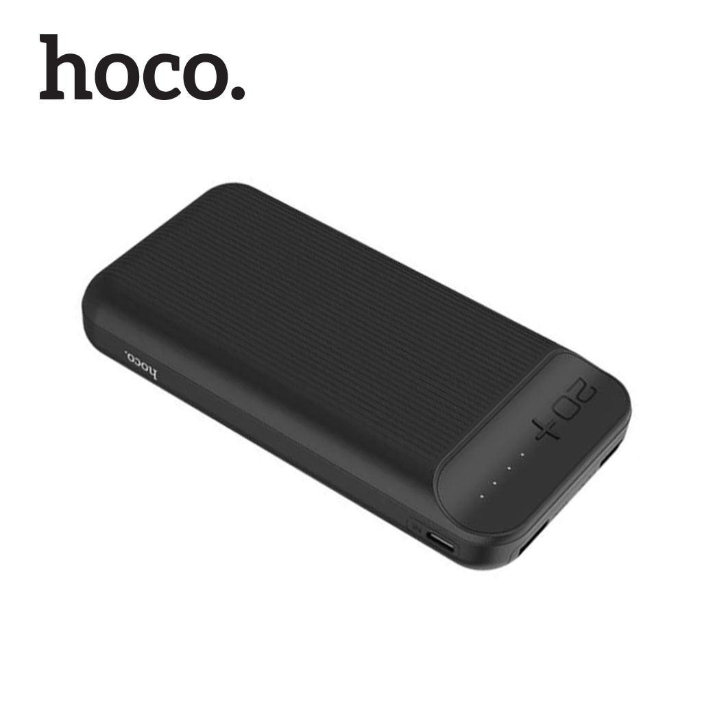 Pin sạc dự phòng 20000mAh Hoco J52A, 2 Output USB hỗ trợ sạc tốc độ 5V/2A, có đèn LED báo dung lượng pin