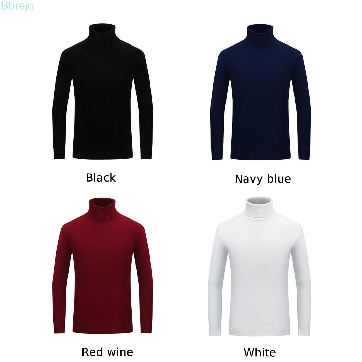 Mens Pullover Sweater Pullover Soft Slim Fit High Neck Jumper Winter T-Shirt Mens Long Sleeve Tops Turtle Neck